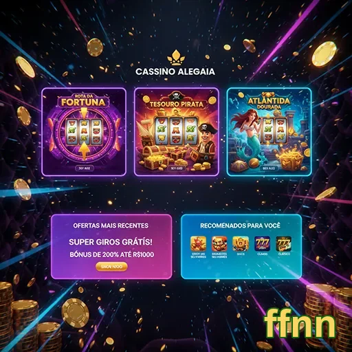 Ofertas do cassino Atlântida no site ffnn, destacando promoções e jogos disponíveis.