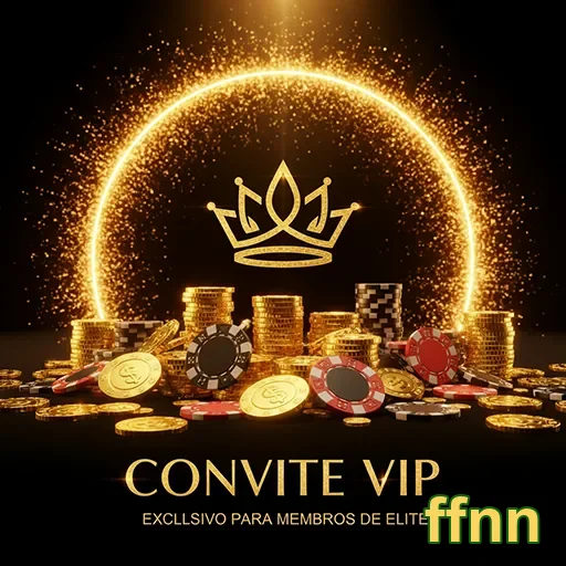 Convite VIP para evento exclusivo de cassino no site ffnn, com design elegante e moderno.