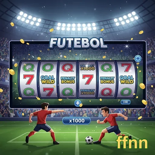 Imagem de um jogo de slot de futebol do site ffnn, mostrando gráficos vibrantes e temática esportiva.